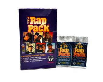 Factory Sealed Box of the Rap Pack Vintage Trading Cards. 36 Packs