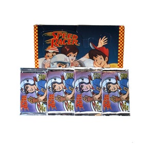 4 Packungen Speed Racer Sammelkarten von Prime Time 1993