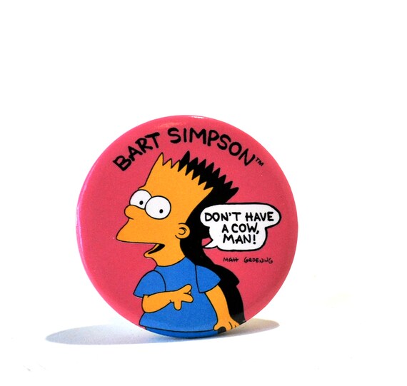 Simpsons Button Collection Set of 7 New Old Stock… - image 3