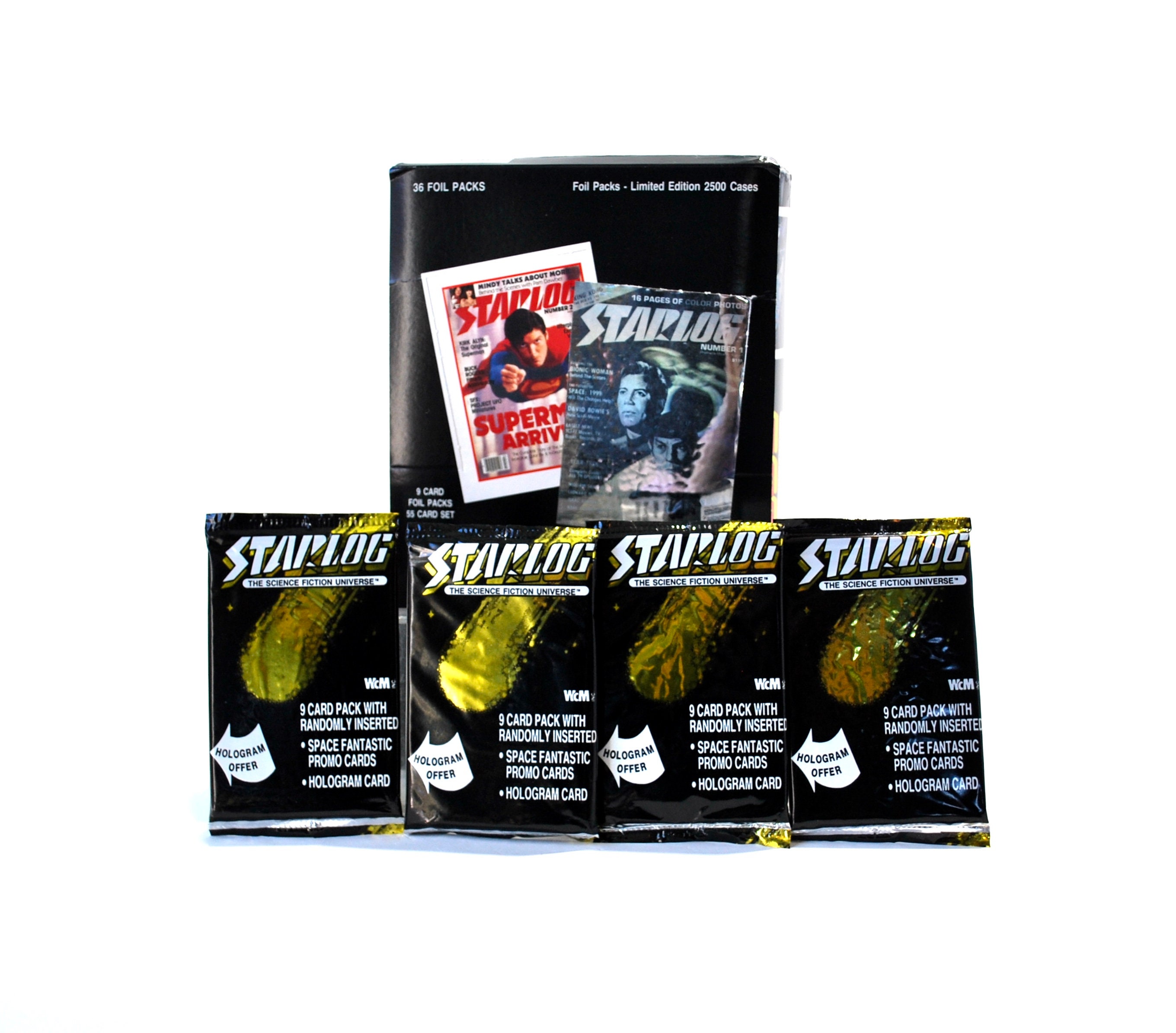 4 Packs Starlog Science Fiction Trading Cards 1993 Sci Fi Fantasy