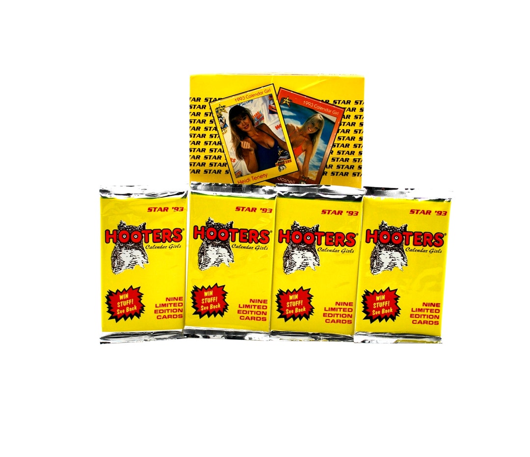 4 Packs of Hooters Calendar Girls Collector Cards From 1993 Etsy