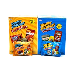 Wacky Packages Eraser Packs Série 1 e 2 Topps GPK Paródias