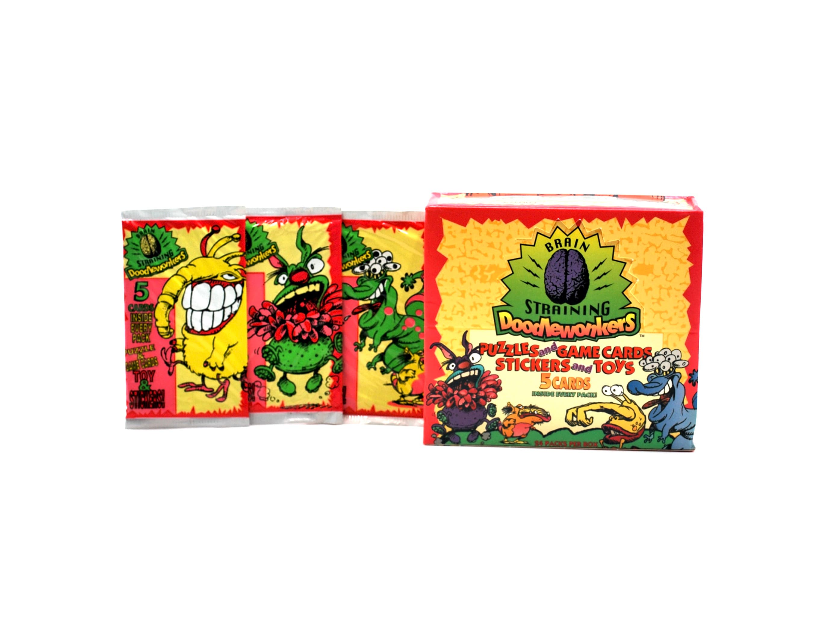3 Packs Brain Straining Doodlewonkers Puzzles, Game Cards