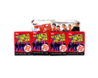 4 packs New Kids On The Block Stickers & Picture Cards Series 2 1989