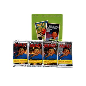 4 confezioni di carte collezionabili MAD Serie 2 1992 Alfred E Neuman