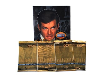 4 paquetes de cromos coleccionables de James Bond, colección para coleccionistas, volumen dos: Los años 70, de Inkworks