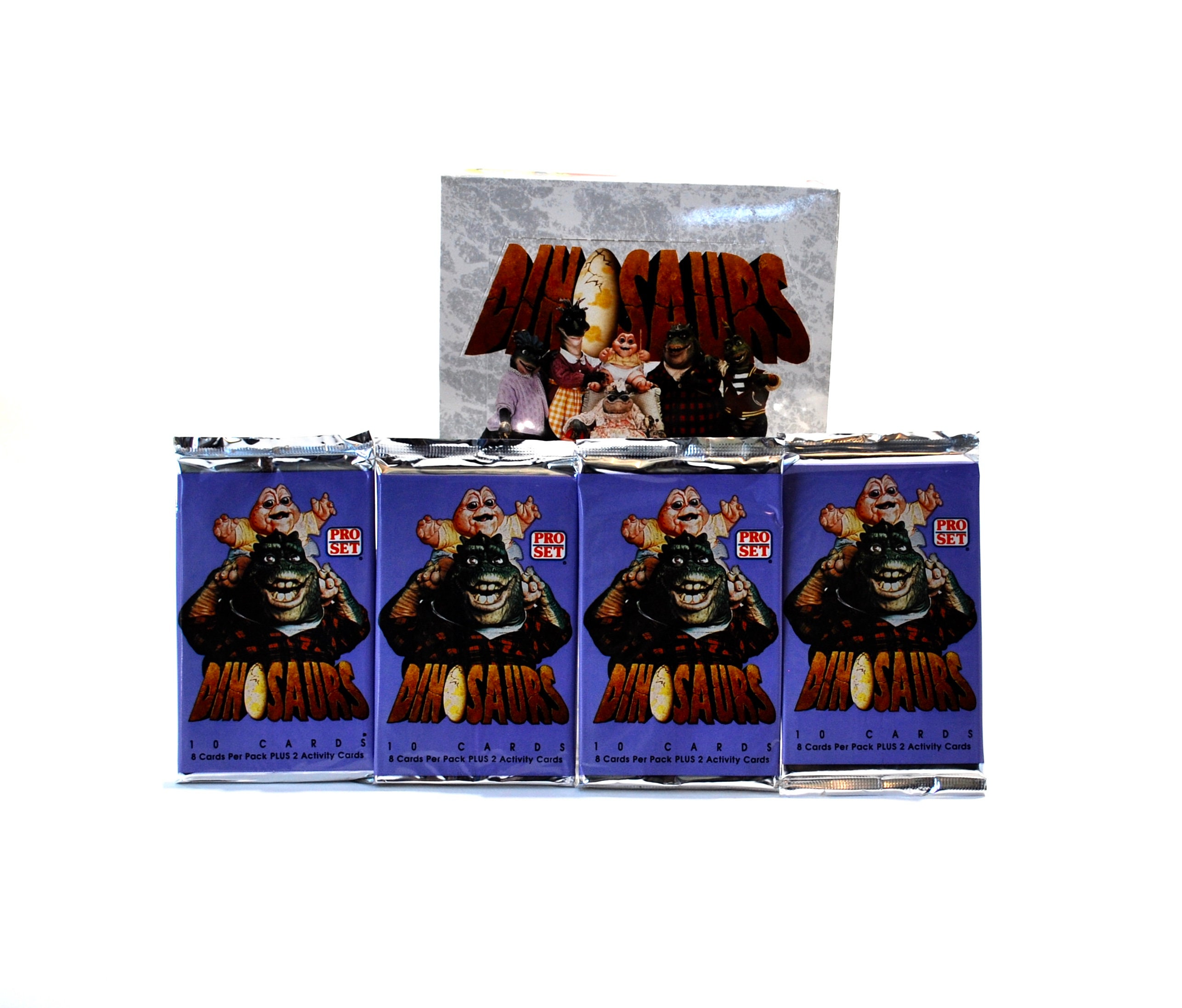 4 Packs Dinosaurs TV Show Trading Cards by Pro Set Not the Mama - Etsy