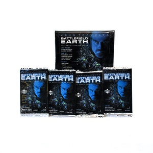 4 packs of Battlefield Earth Trading Cards by Upper Deck 2000 John Travolta