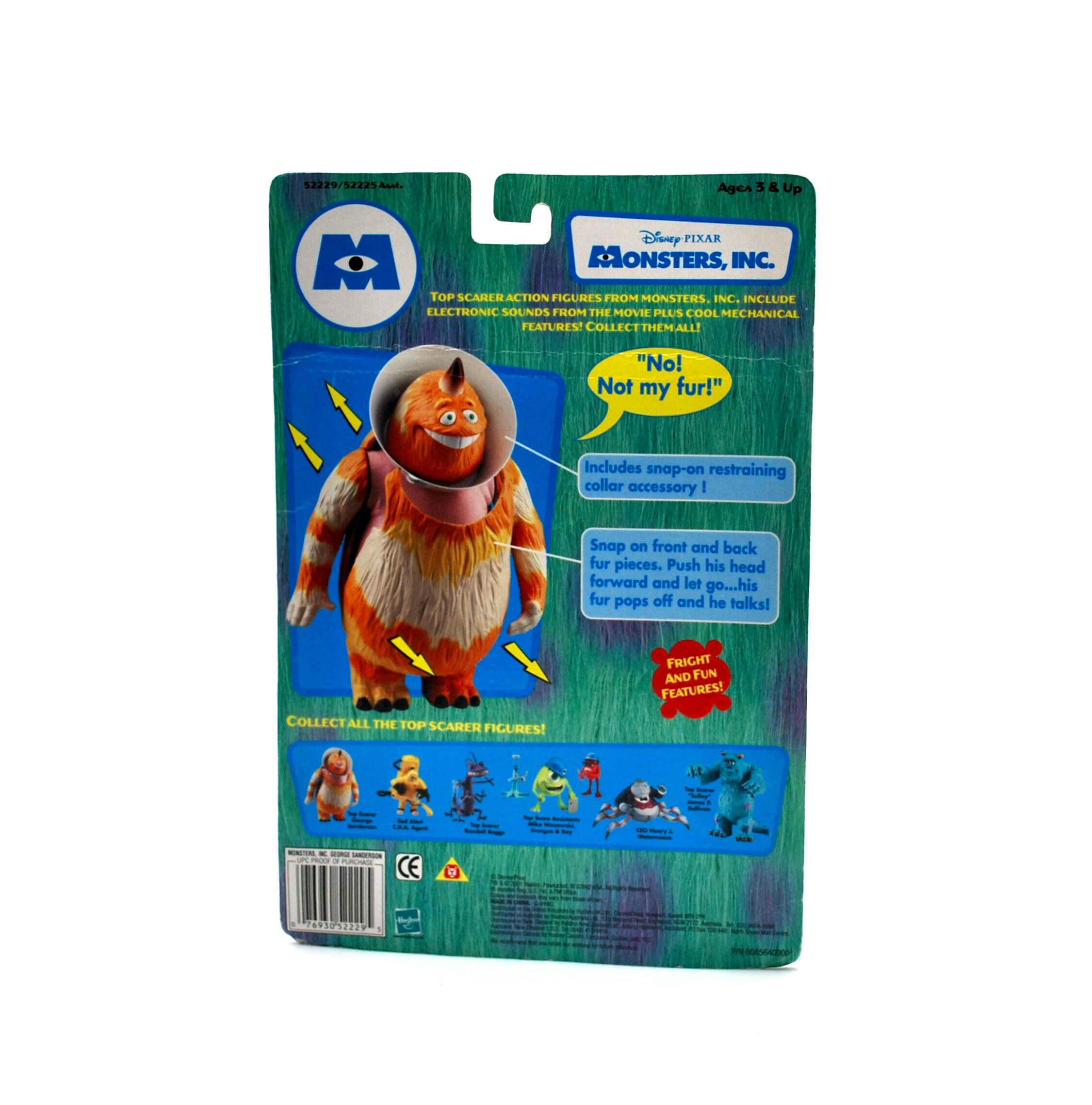 Monsters INC Sulley & George Sanderson Figures Hasbro 2001