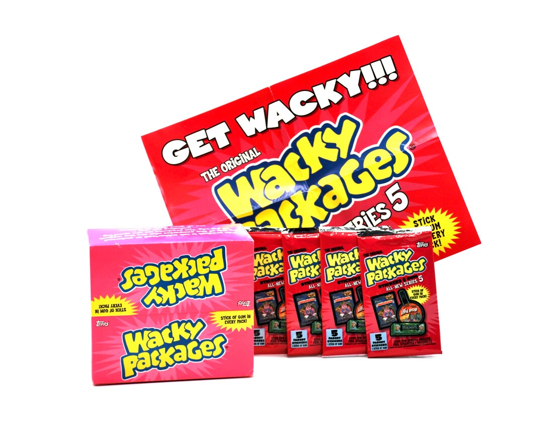 4 Packs Wacky Packages Stickers by Topps ANS 5 Includes Poster ...