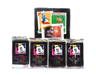 4 packs Disney Collector Cards by Impel 1991 Mickey Mouse Walt Disney