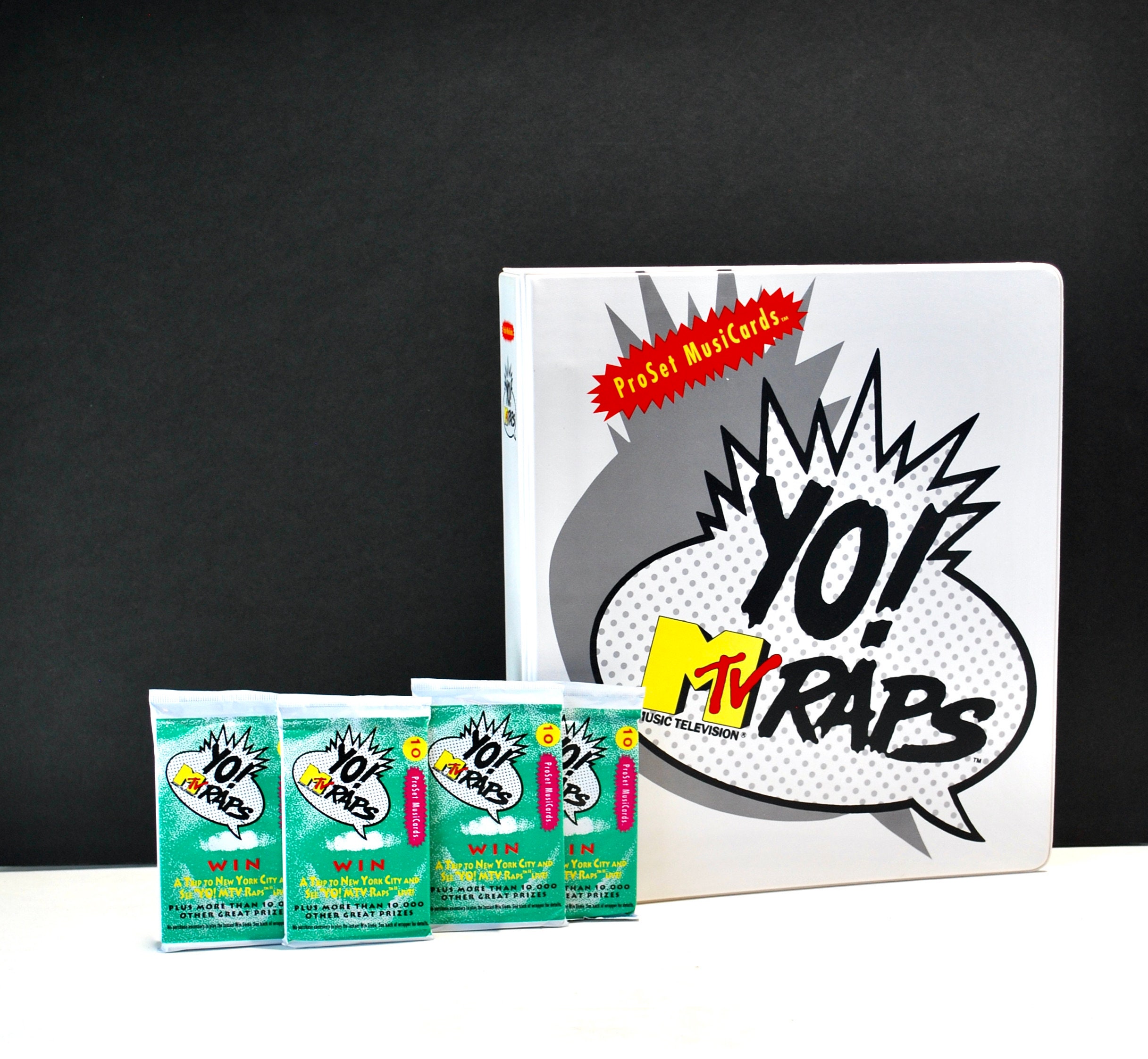 Yo MTV Raps Trading Card Packs & Album Pro Set 1991 - Etsy