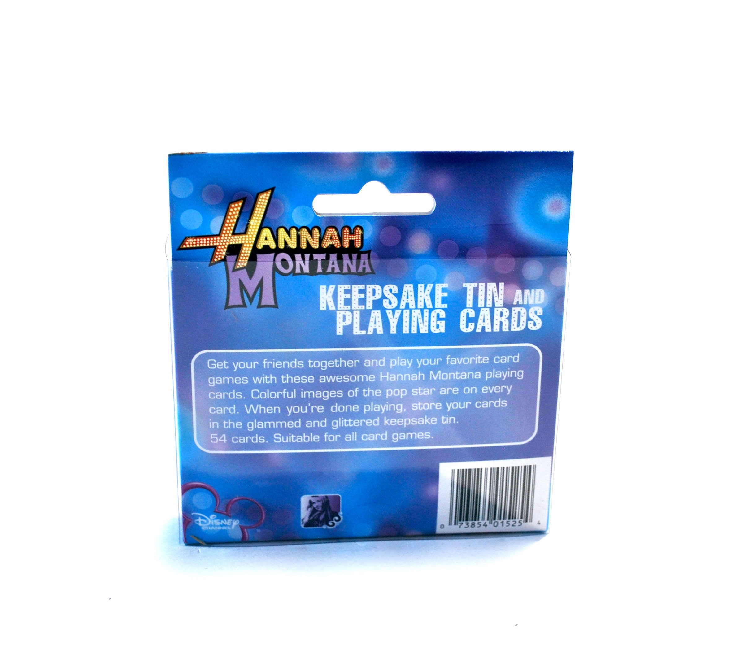 Hannah Montana Playing Cards & Keepsake Tin Disney Old Stock