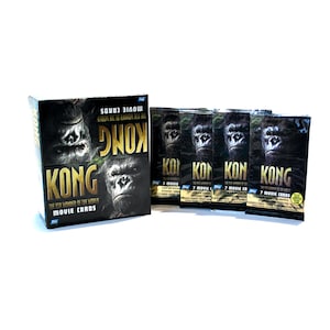 4 pacotes de cartas colecionáveis King Kong 8ª Maravilha do Mundo Topps