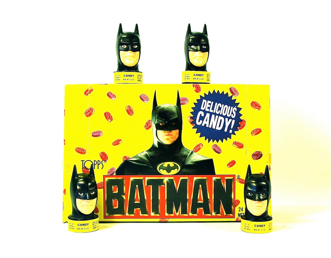 3 Batman Candy Containers by Topps Michael Keaton DC Comics - Etsy