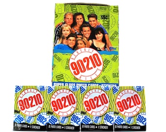4 packs of Beverly Hills 90210 Trading Cards & Stickers by Topps 1991