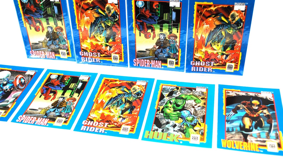Marvel Trading Card Treats 6 Card Set Impel 1991 Etsy