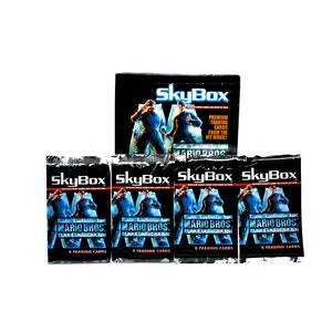 4 Packungen Super Mario Bros. The Movie Sammelkarten Skybox 1993 Nintendo Mario und Luigi