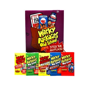 Pacotes de 5 Wacky Packages Old School Stickers Series 1-5 Topps GPK