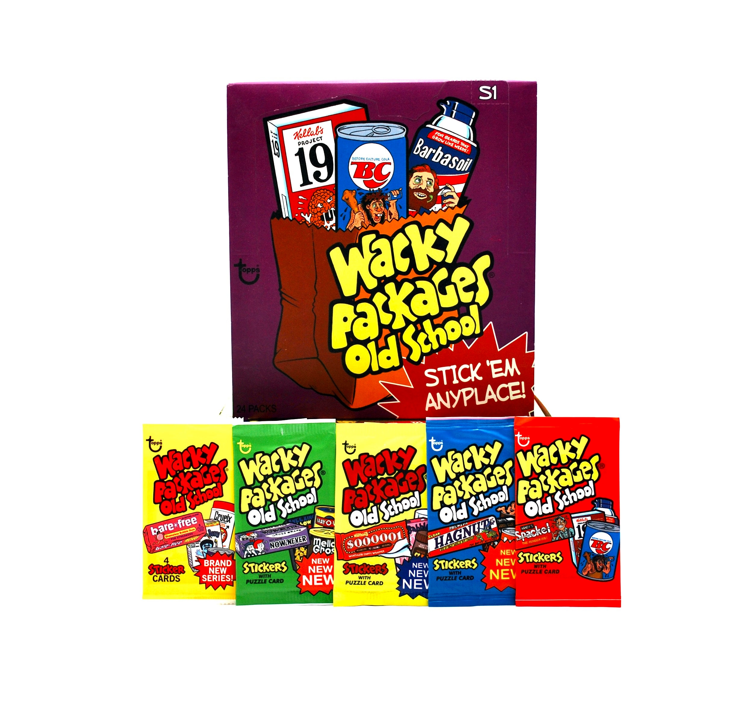 Wacky Packages Album Stickers Card Set 77 Sticker Cards 1986 Topps —