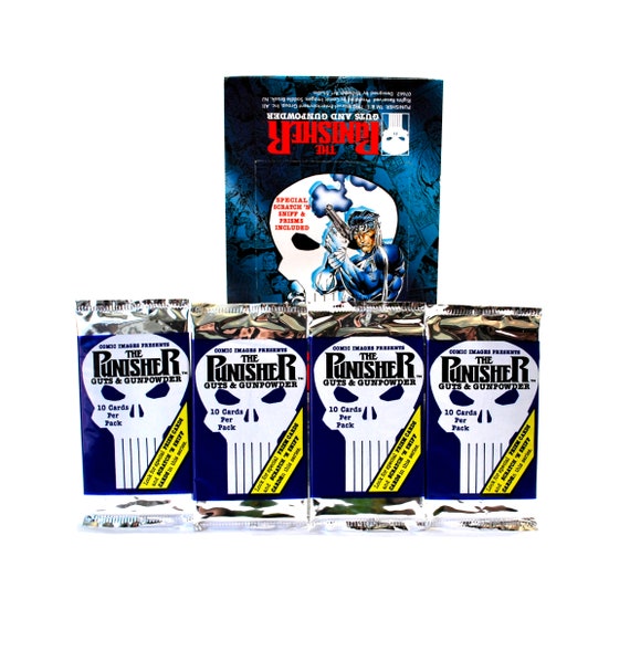 4 packs de Punisher Guts & Gunpowder Trading Cards por Comic 4 packs de Punisher Guts & Gunpowder Trading Cards por Comic