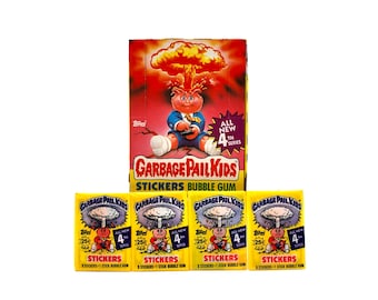 4 packs of Garbage Pail Kids Stickers 4th Series 1986