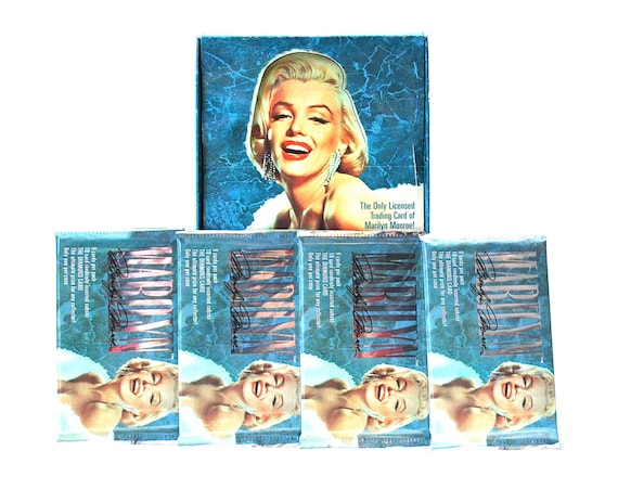 4 Packs Marilyn Monroe Trading Cards - Etsy