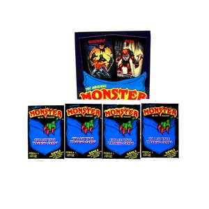 4 Packungen Monster In My Pocket Sammelkarten 1991