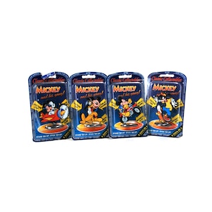 5 Mickey and his Gang Stand Up Figurines Disney Old Stock 1995 Goofy, Pluto, & Minnie Mouse
