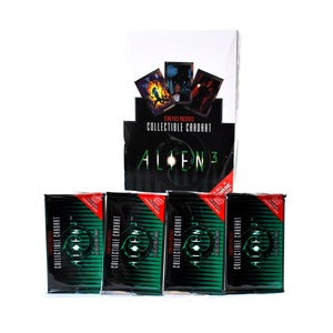 4 packs Alien 3 Trading Cards by Star Pics 1992 Dark Horse Comics Ripley Horror Movie