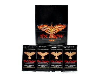 4 paquetes de cromos coleccionables de The Crow City of Angels (8 cromos y 1 tatuaje por paquete) 1996