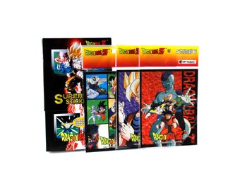 3 Dragon Ball Z Super Size Sticker Packs by Artbox 1998