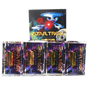 4 paquetes de cartas coleccionables de Star Trek Master Series de Skybox 1993