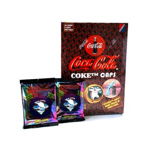 Sealed Box Coca Cola Coke Cap Packs Pogs Milk Caps Slammers 36 Packs