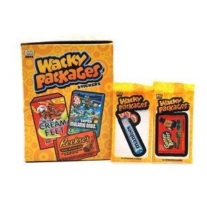 2 pacotes Wacky Packages Adesivos 10 adesivos por pacote por Topps Funny Spoofs