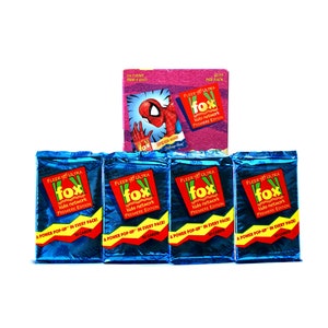 4 Packungen Fox Kids Network Sammelkarten Fleer Ultra 1995 The Tick, X Men, & Spider Man