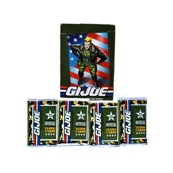 4 packs GI Joe Trading Cards by Impel 1991 YO JOE! Hasbro