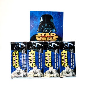 4 packs of Star Wars Trilogy Trading Cards Widevision by Topps Luke Skywalker