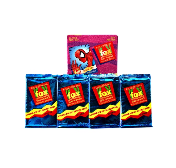4 Packs Fox Kids Network Trading Cards Fleer Ultra 1995 the Tick