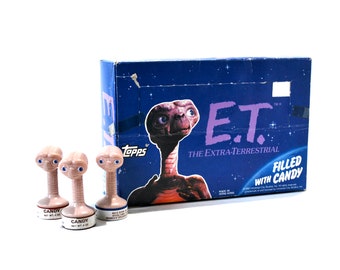 2 E.T. The Extra Terrestrial Candy Containers by Topps