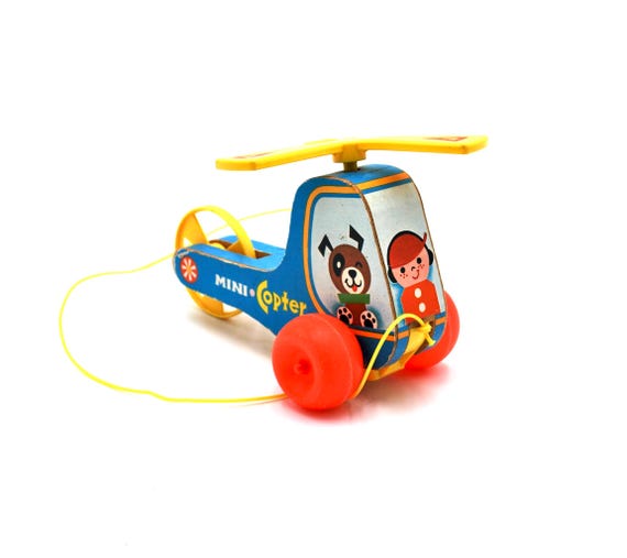 Fisher Price Mini Copter Pull Toy 448 - Etsy