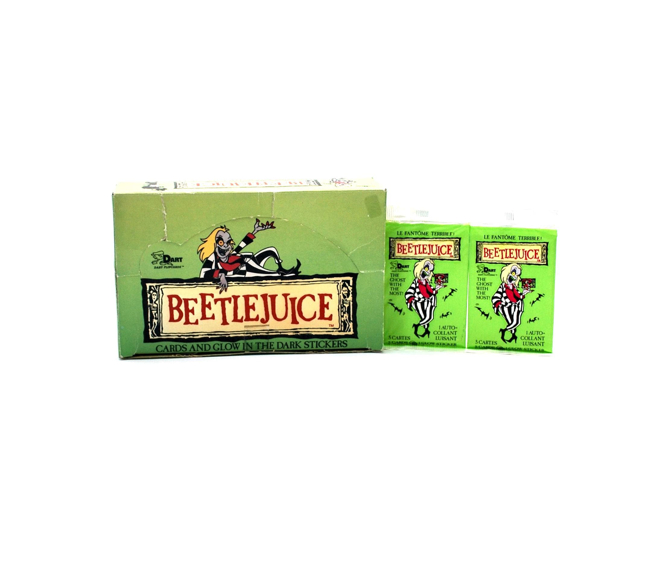 2 packs Beetlejuice Beetlejuice Beetlejuice Trading Cards by Dart Michael Keaton 2 packs Beetlejuice Beetlejuice Beetlejuice Trading Cards by Dart Michael Keaton