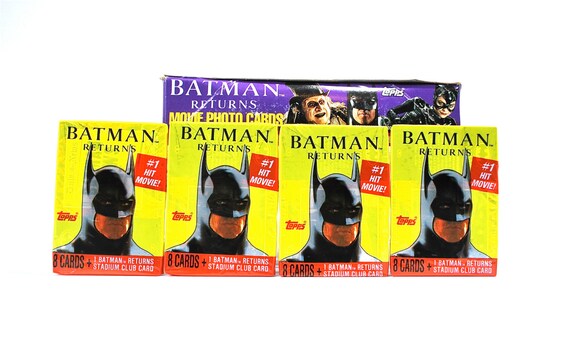 4 Packs Batman Returns Movie Cards Topps 1991 DC the Penguin