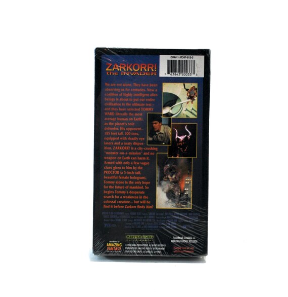 Factory Sealed Zarkorr! the Invader VHS Kaiju - Etsy