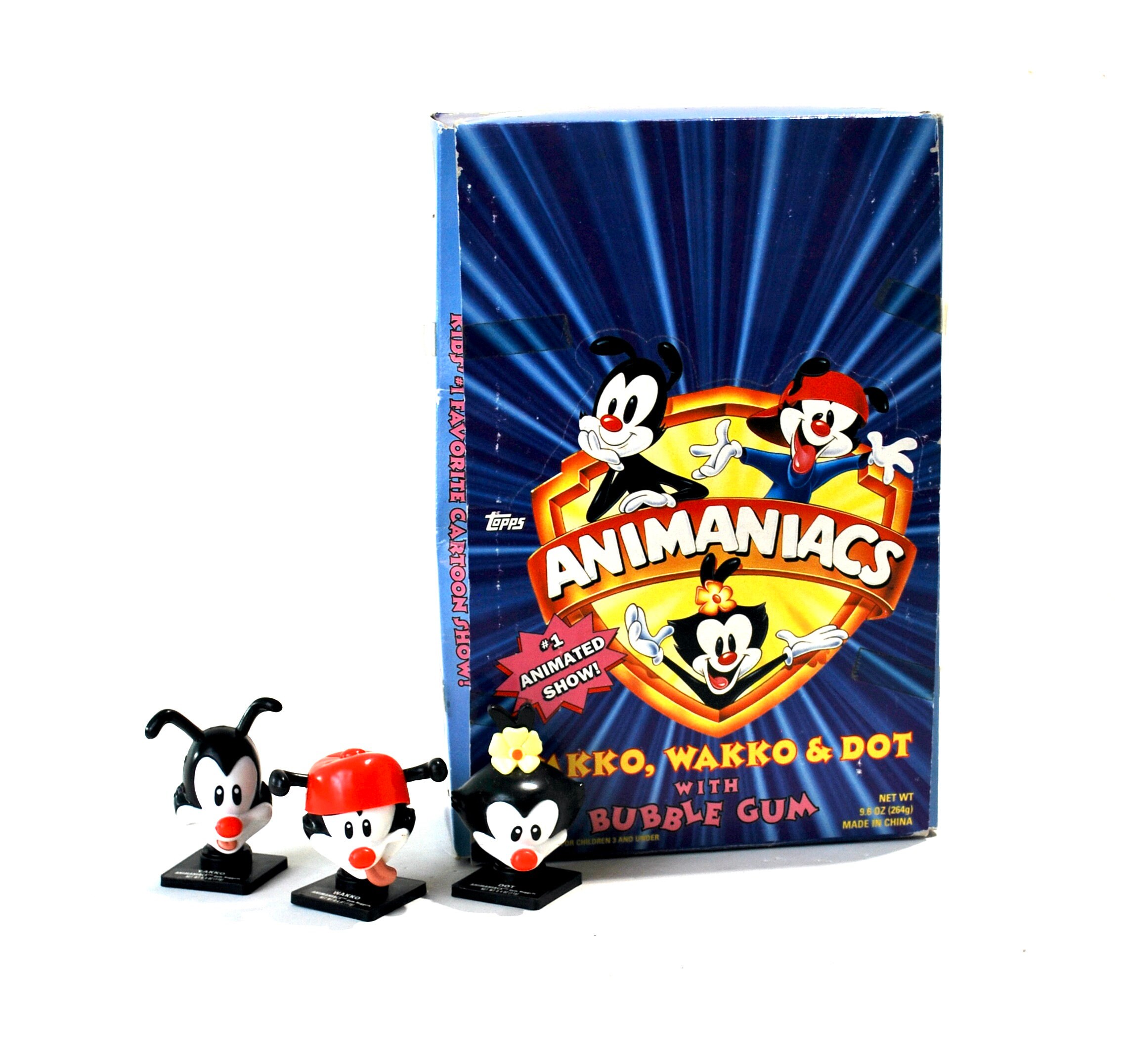 Animaniacs Candy Container Set Yakko, Wakko, & Dot Set of 3