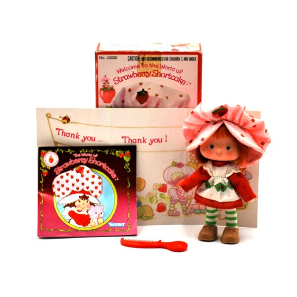 Strawberry Shortcake Doll with Box & Inserts from Kenner 1980