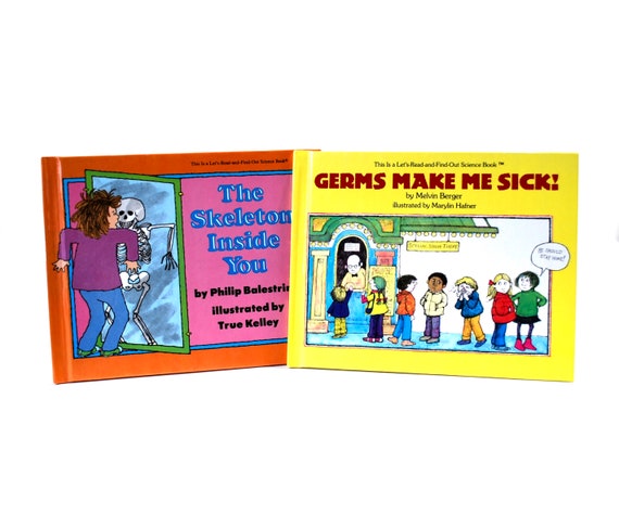 Let's Read and Find Out Science Books Germs & Skeleton HC - Etsy