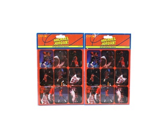 Michael Jordan Sticker Sheets Verzegeld Pack 36 Stickers Chicago Bulls