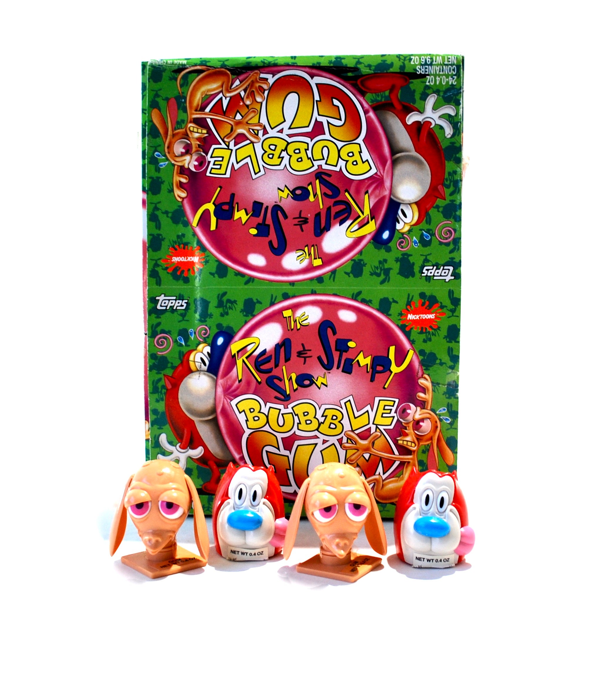 94'REN & STIMPYレン＆スティンピー キャンディー・コンテナBOX Ren & Stimpy Bubble Gum Candy Containers Nickelodean 1993 - Etsy
