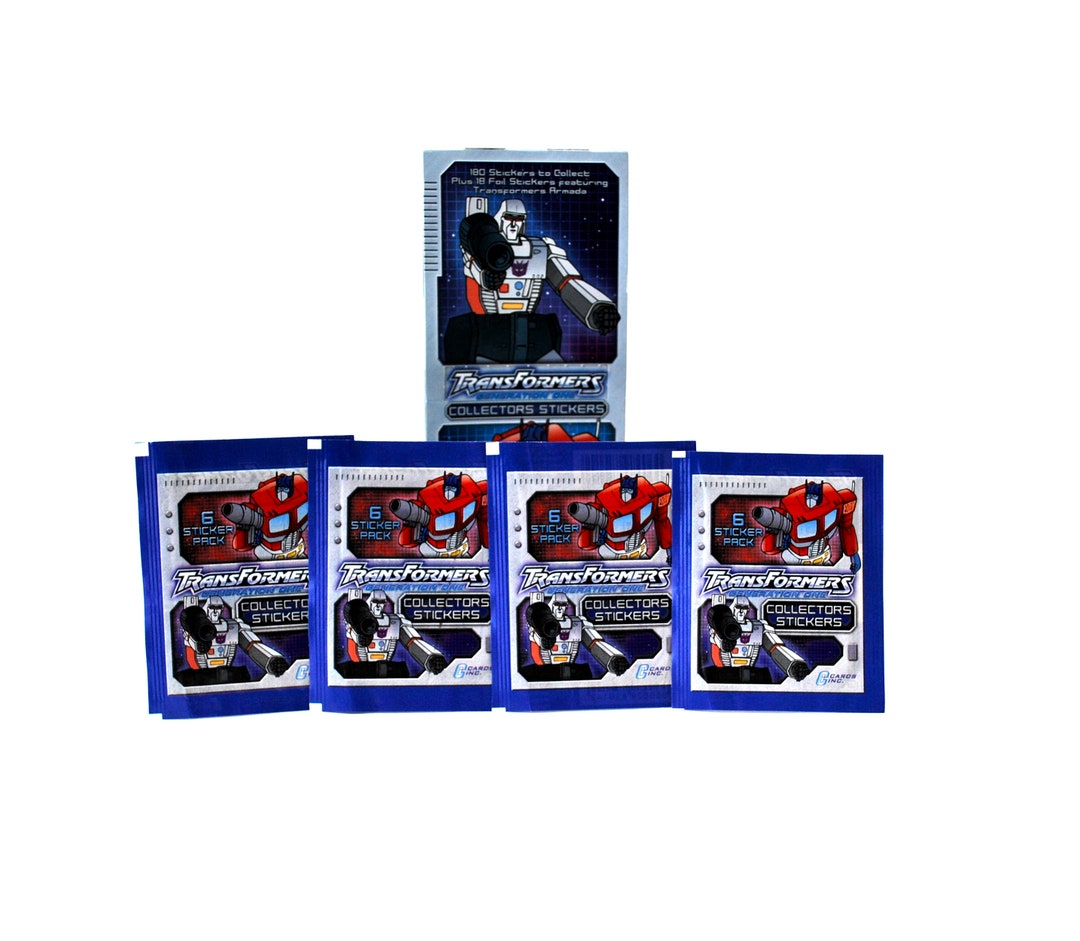 5 Transformers Generation One Sticker Packs by Cards Inc - Etsy